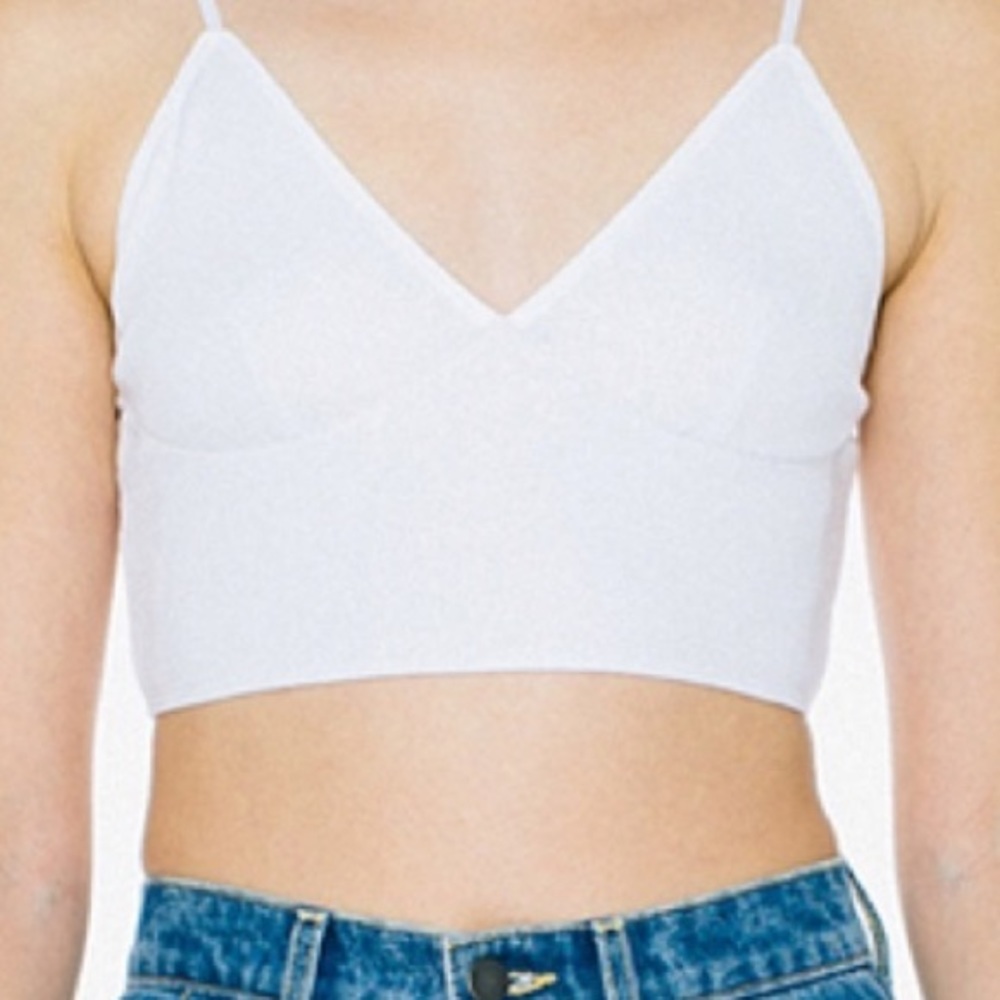 American Apparel white Sofia bralette